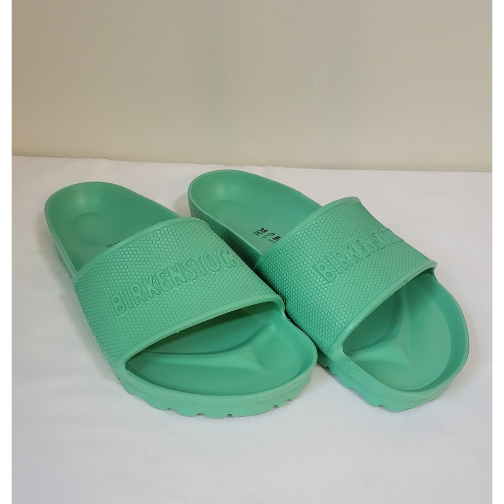 Birkenstock Barbados EVA Mint Green Slides Womens 38 L7 M5 Made in Germany